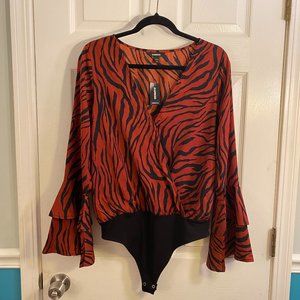 Tiger Print Bodysuit